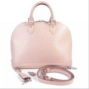 🚨Sale! 🎉Louis Vuitton Pink Bag Alma PM LV Magnolia Crossbody Satchel 🦄Rare